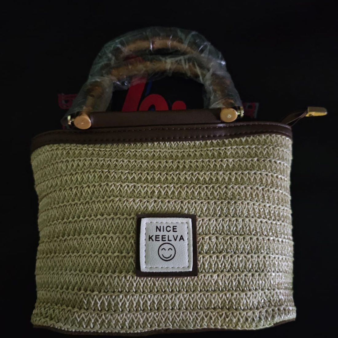 Straw Wooden Handle Mini Children's